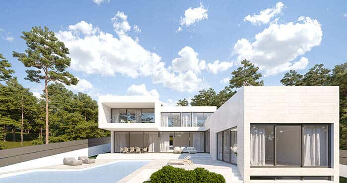 Exclusive modern Villa with fantastic view overlooking the bay of Palma
