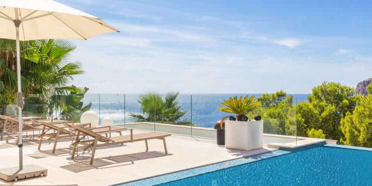 Cala Llamp: New construction villa with fantastic sea view