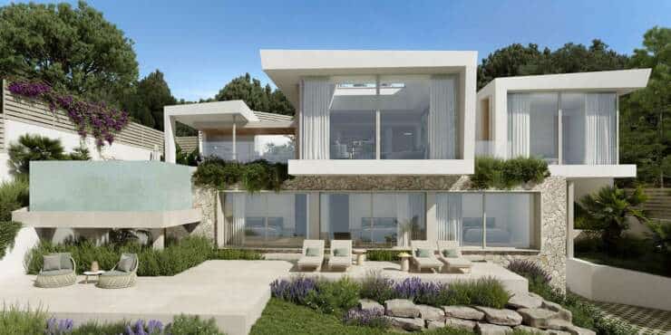 Exceptional new-build villa with sea and panoramic views