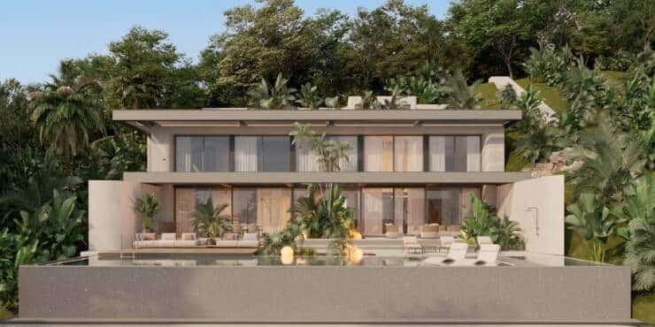 Building plot with project and licence for a modern villa