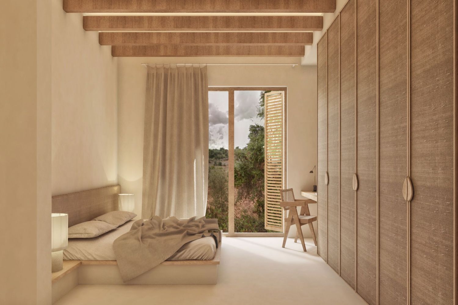 One of 5 bedrooms