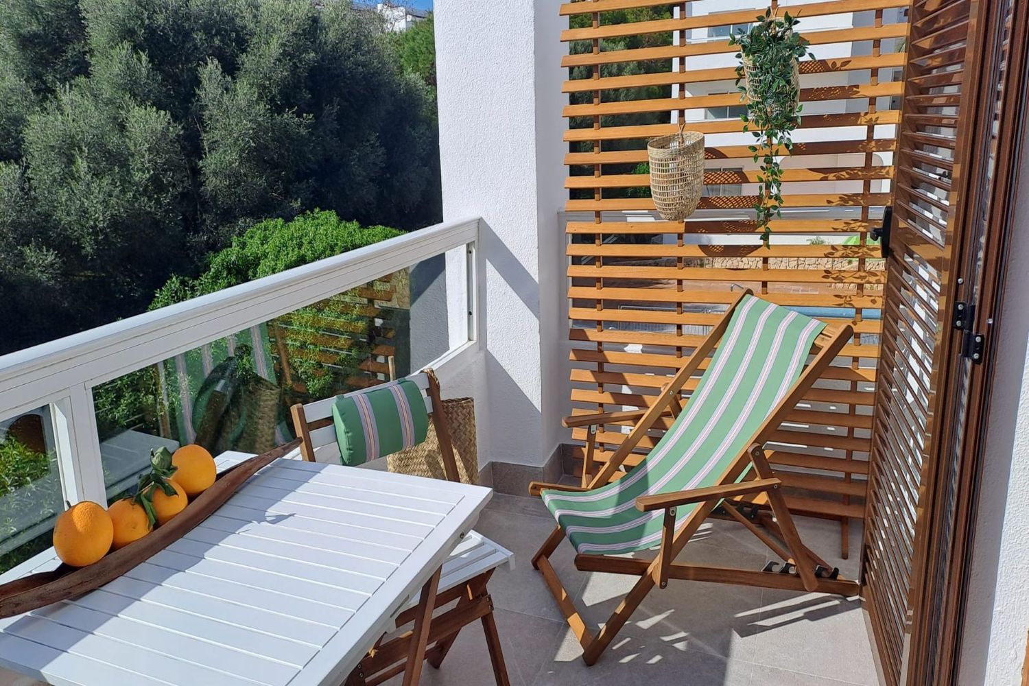 Spacious balcony