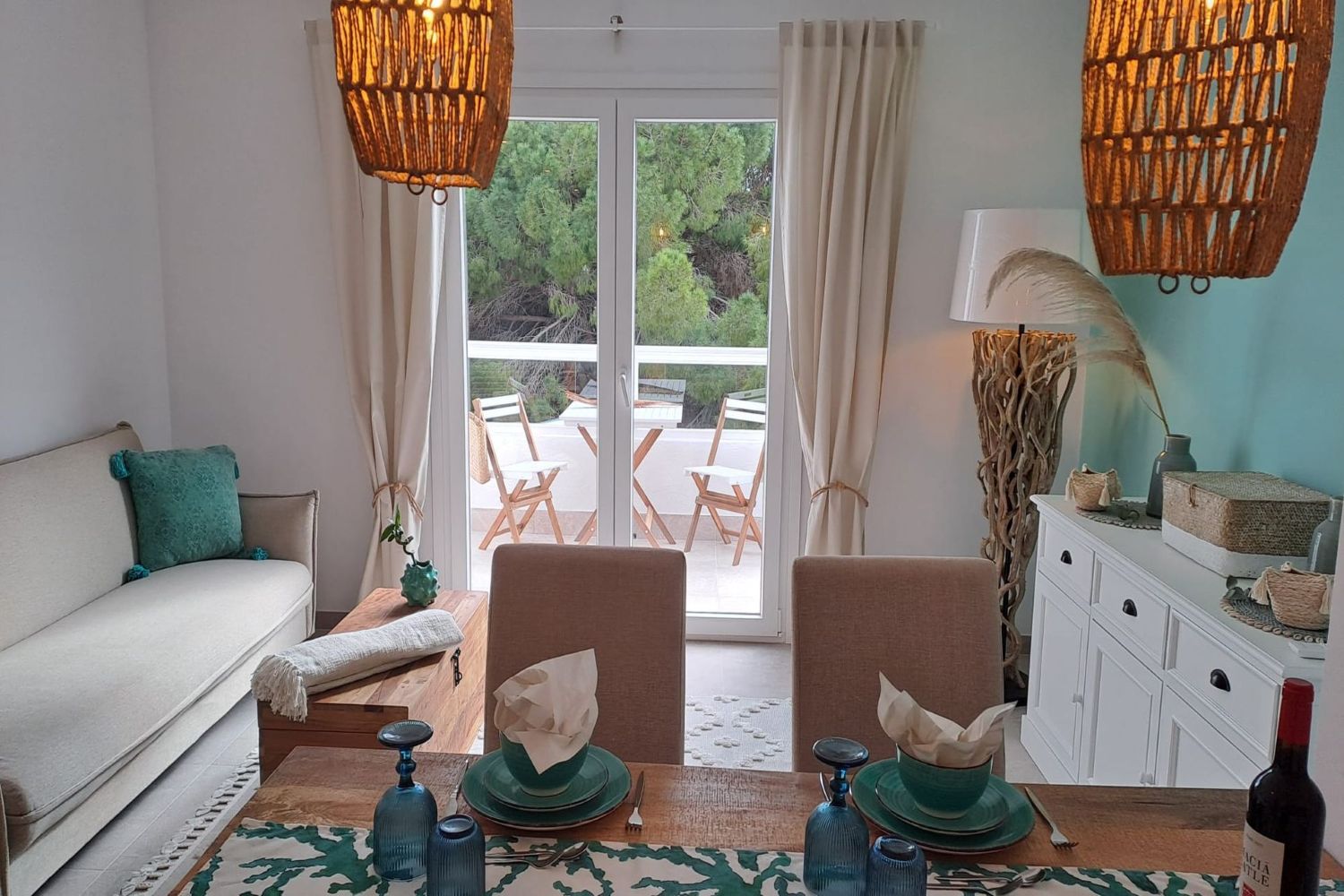 Open-plan living area