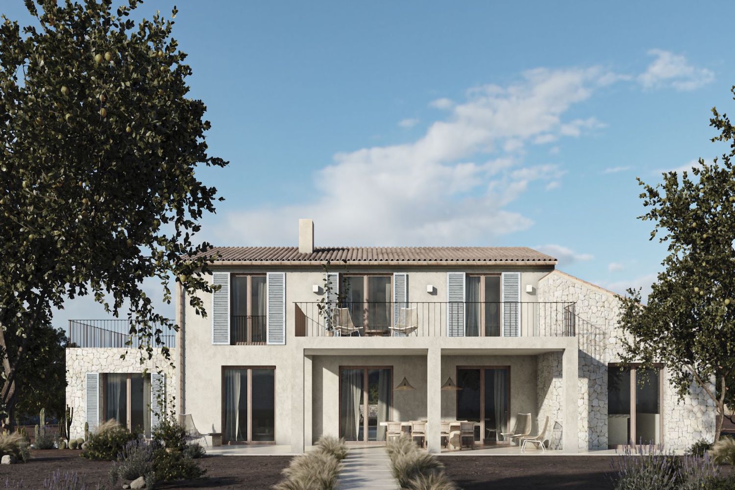 Exclusive luxury new-build finca with far-reaching views within walking distance of Santanyi