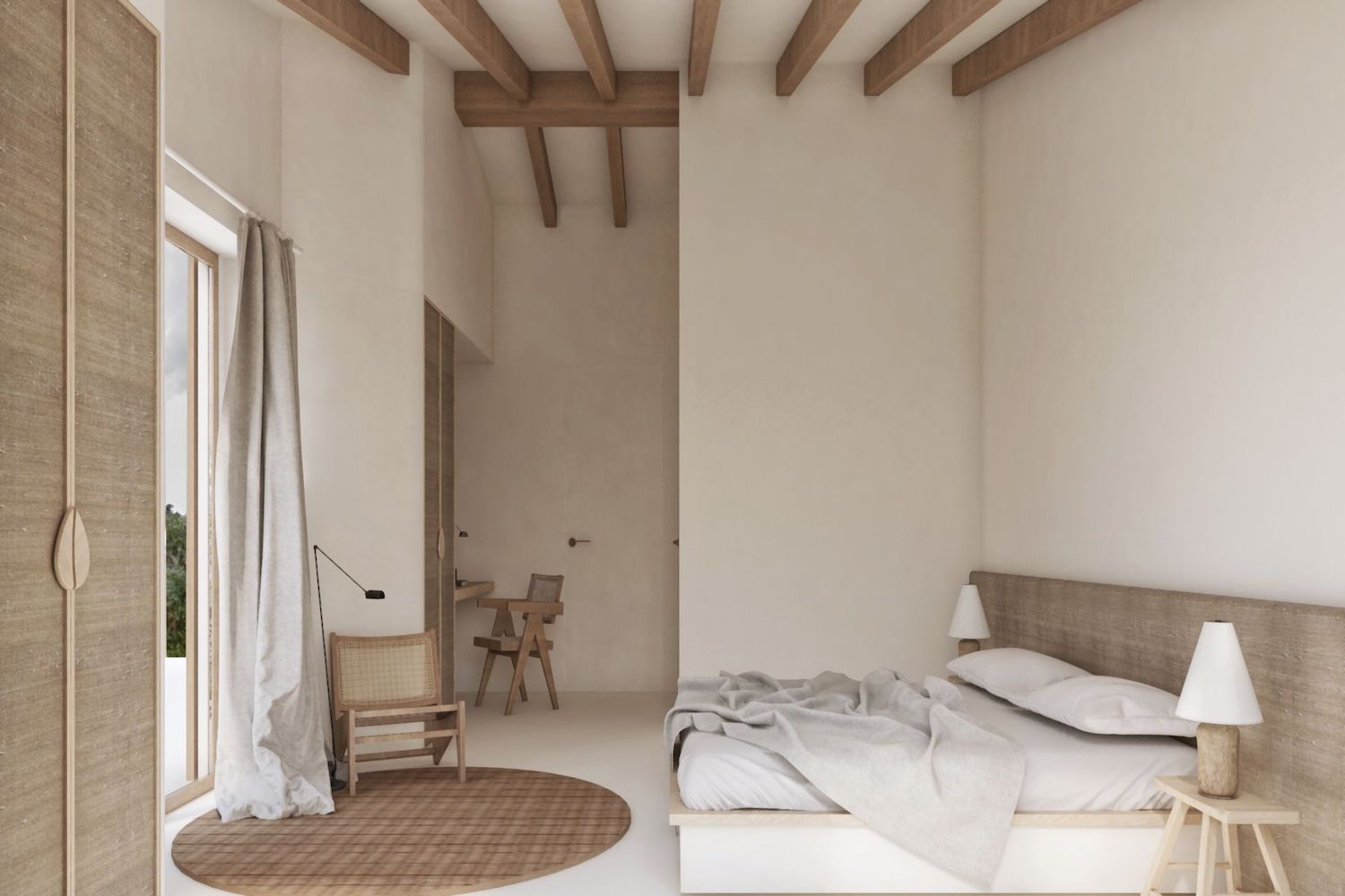 One of 5 bedrooms