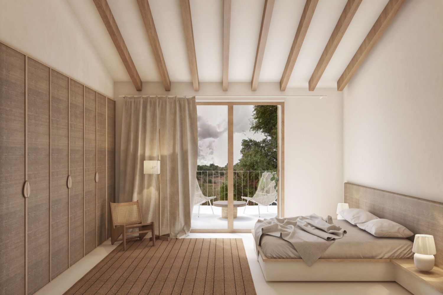 One of 5 bedrooms