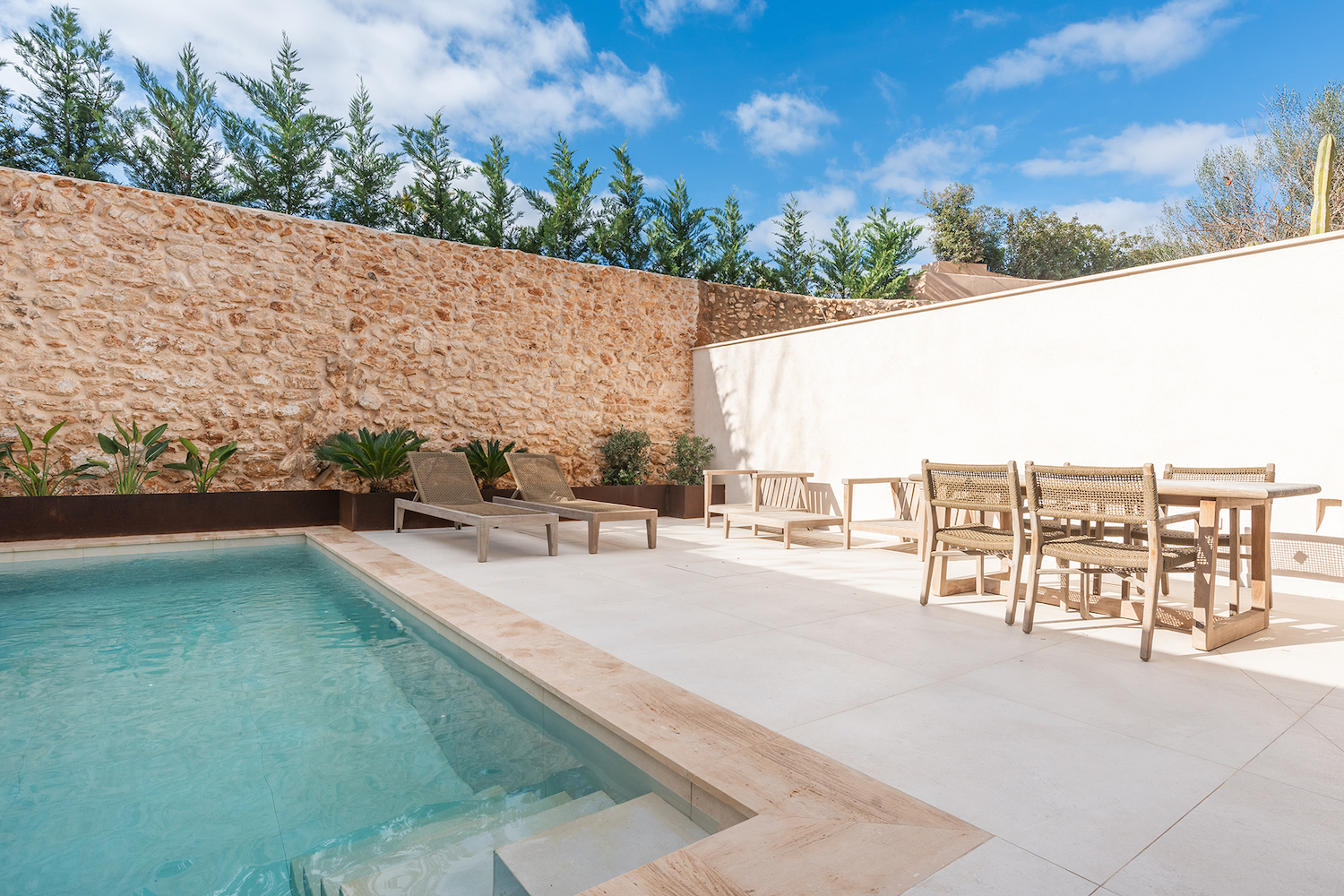 Pool with sun terrace