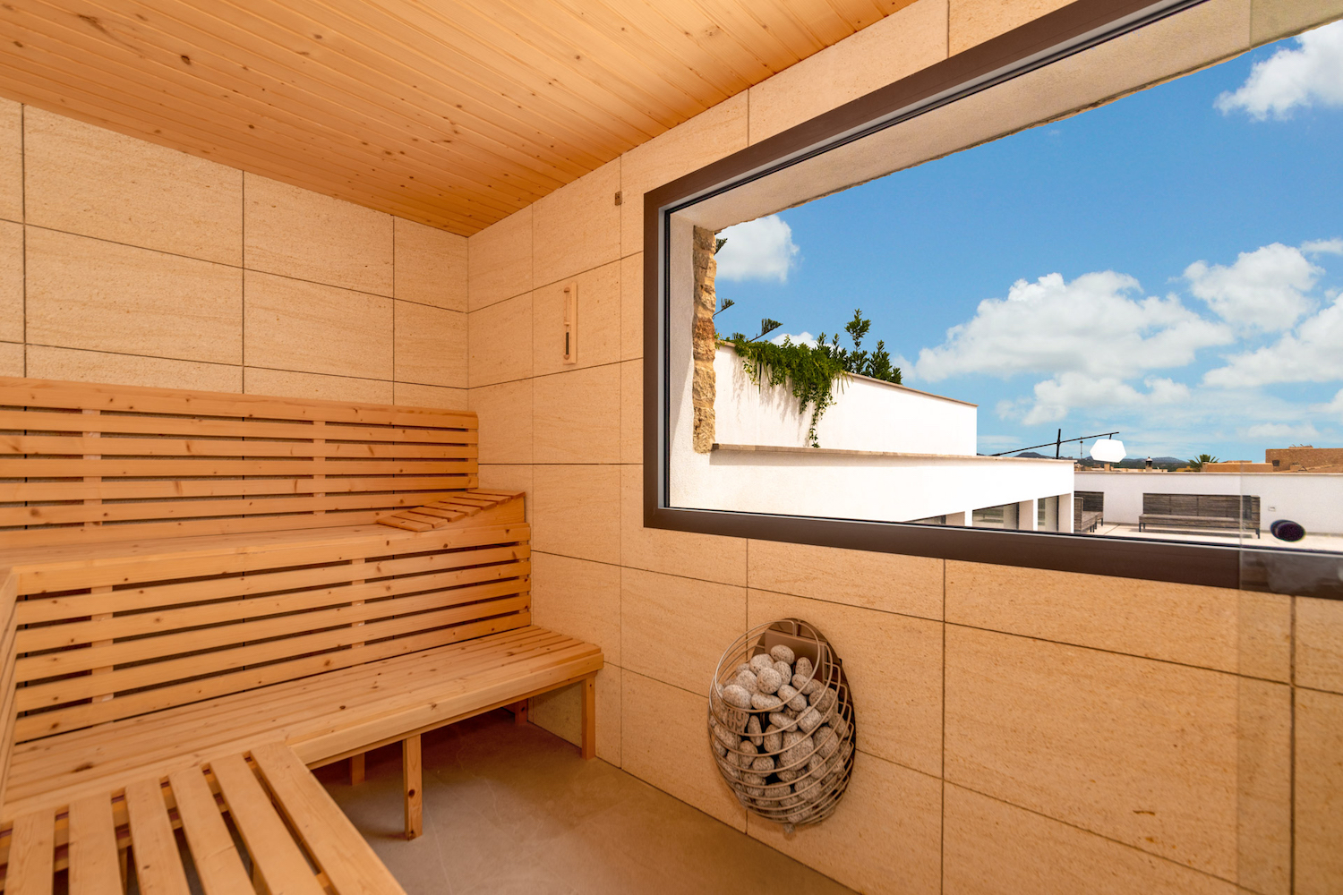 Sauna with views