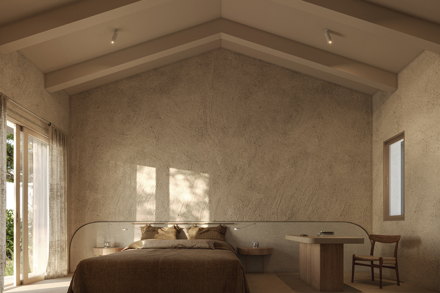 One of 3 bedrooms