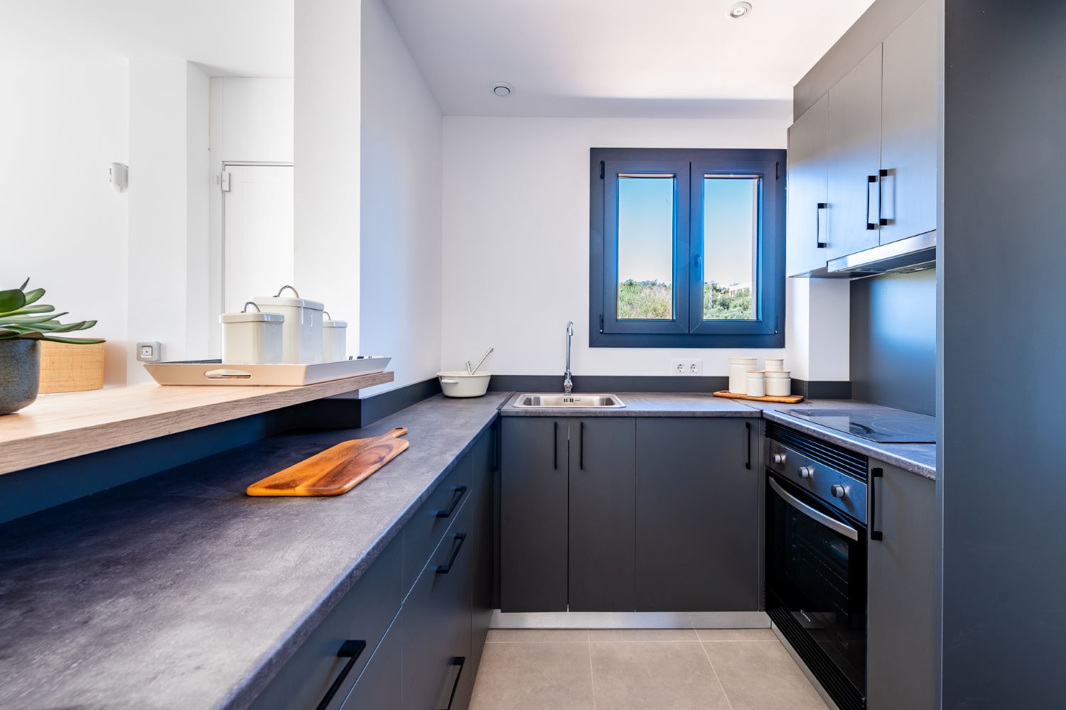 Open-plan kitchen