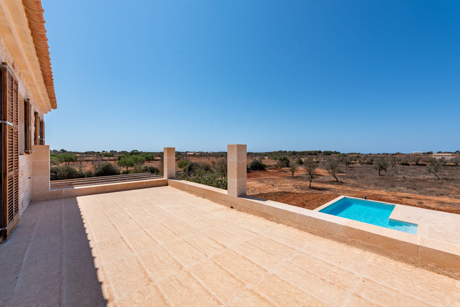 Upper terrace