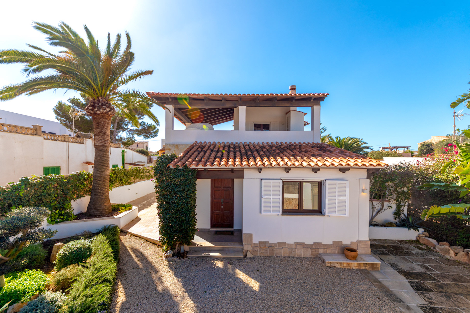 Beautiful villa with pool and sea views within walking distance of the beach in Cala Llombards