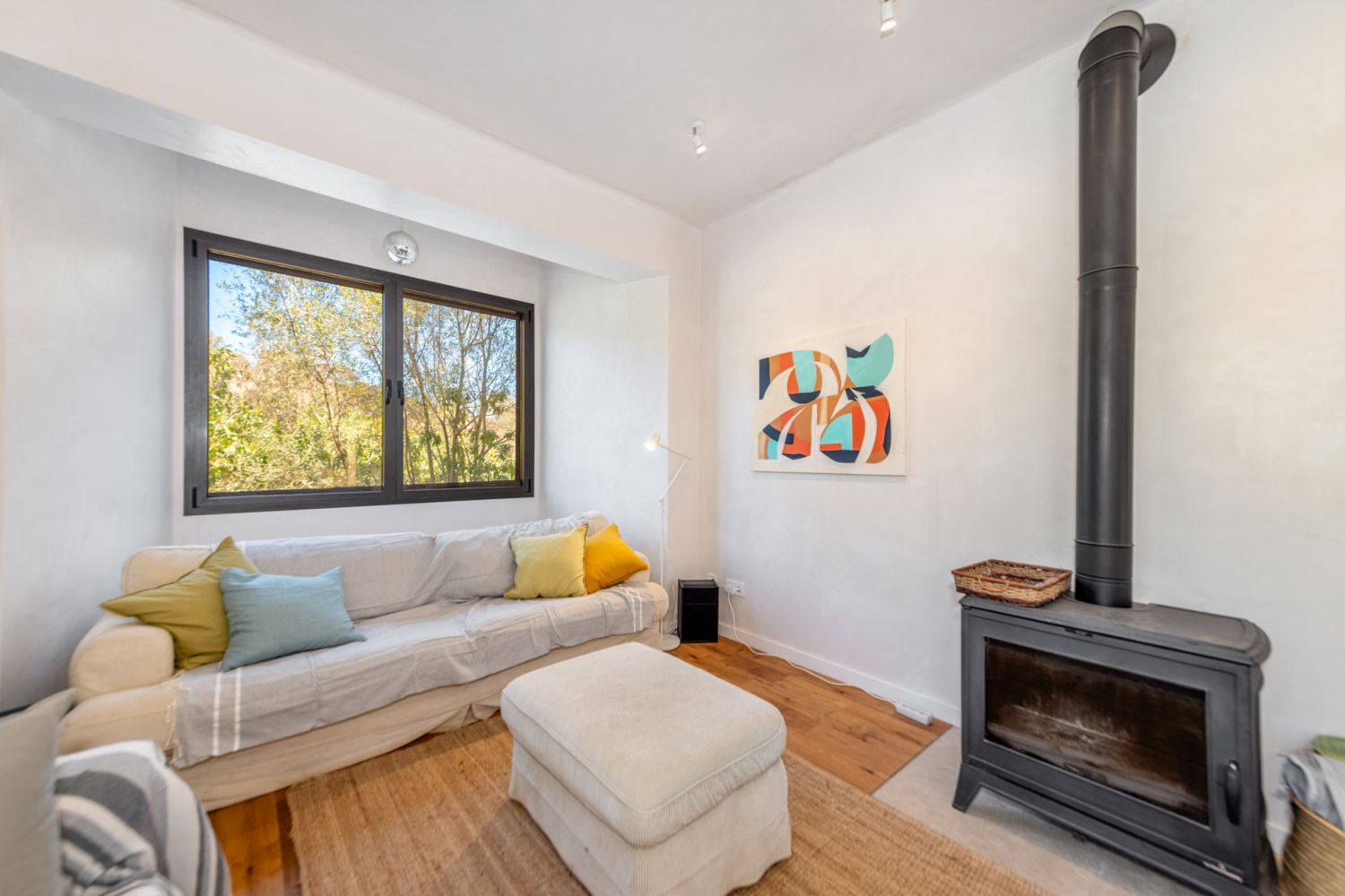 Fireplace in the living area
