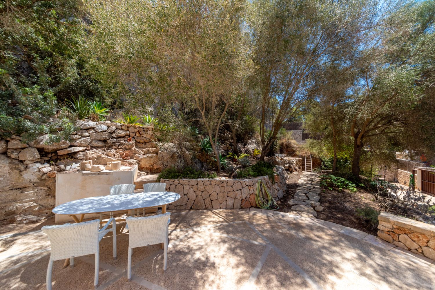 Terrace in the garden
