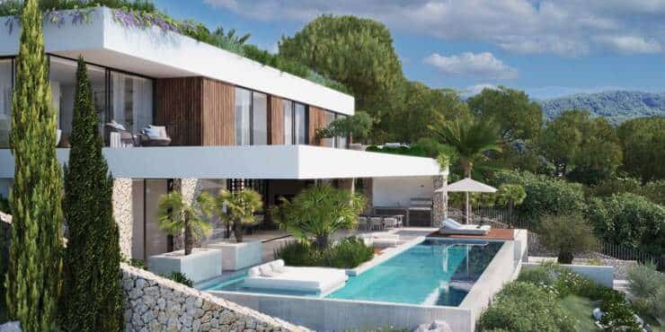 Top-class new-build villa with sea views