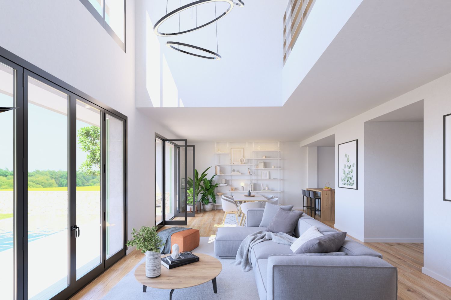 Modern living area