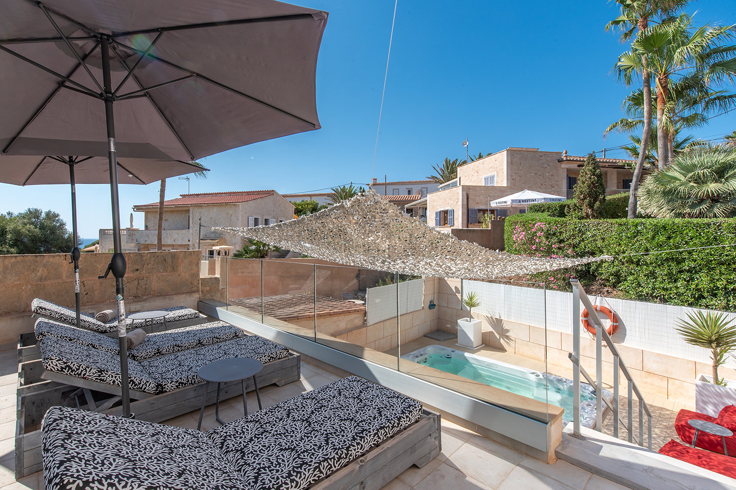 Rooftop terrace with sea view