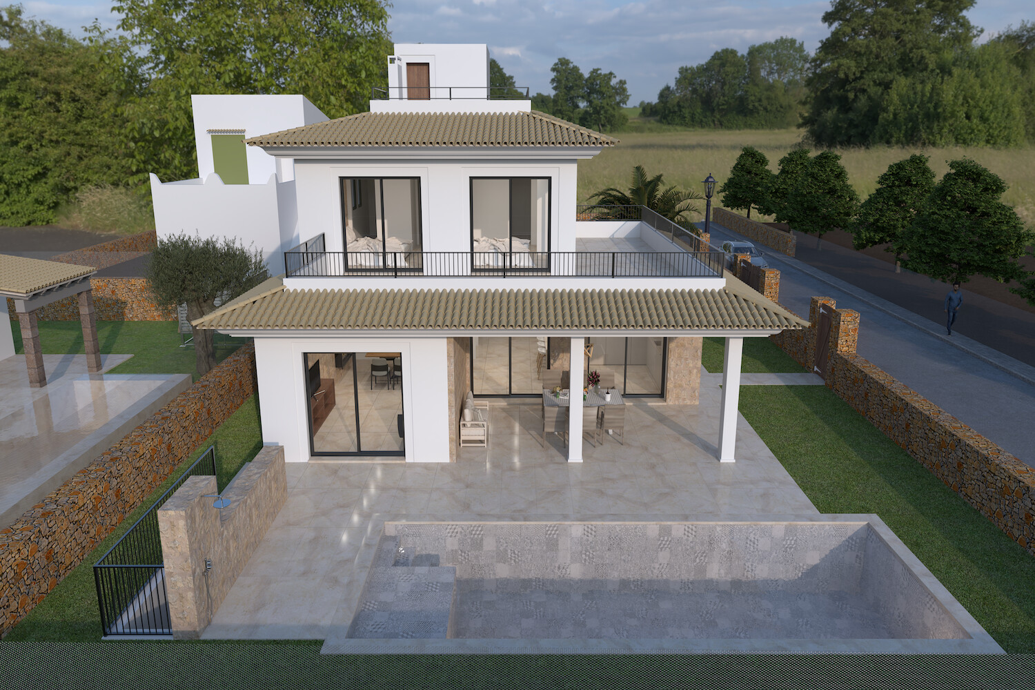 Villa with roof top terrace