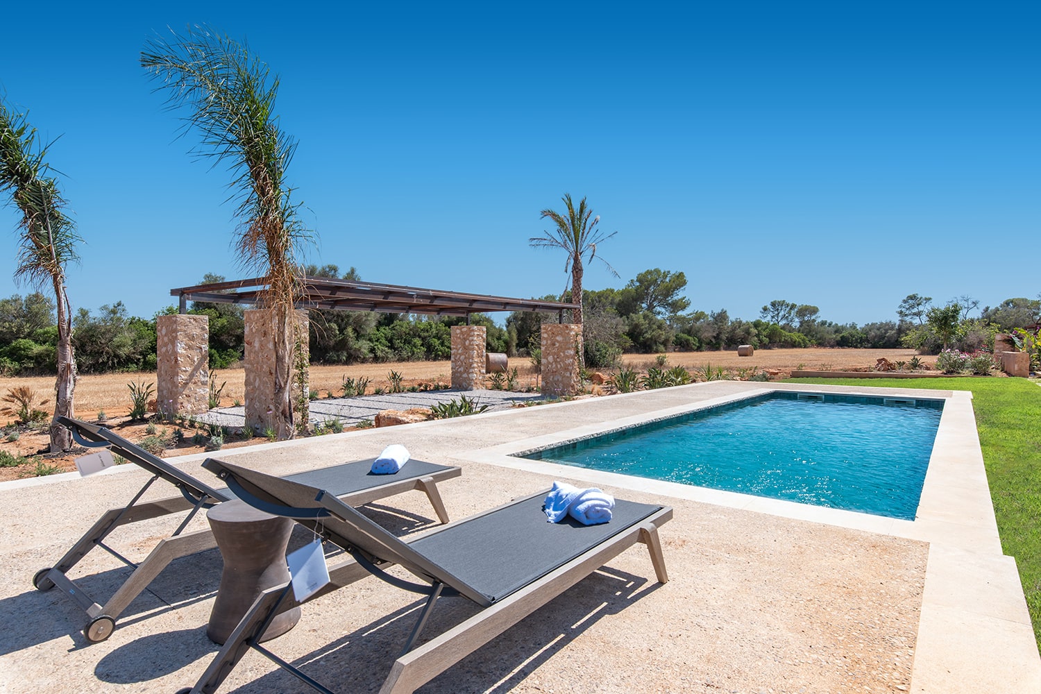 Sun terrace at the pool