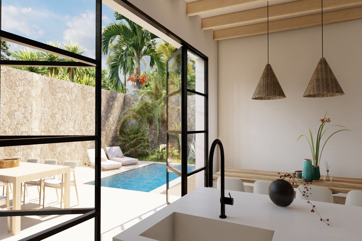 High-quality renovated townhouse with pool, terraces and garage in Santanyí