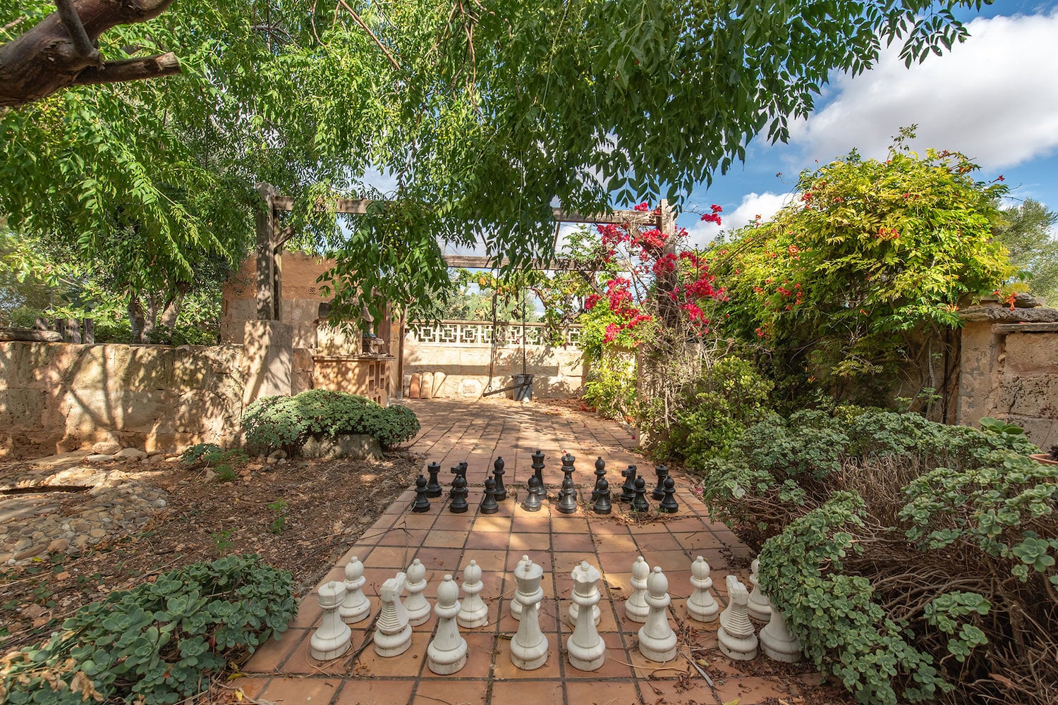 Large outdoor chessboard