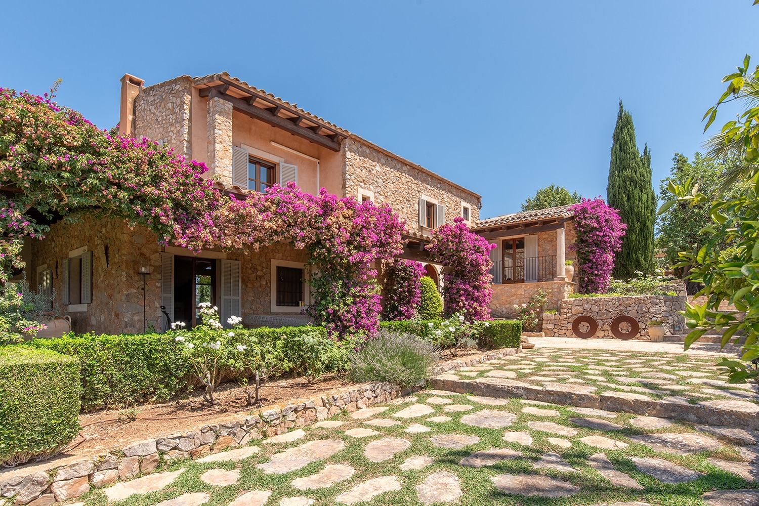 Finca with traditional natural stone