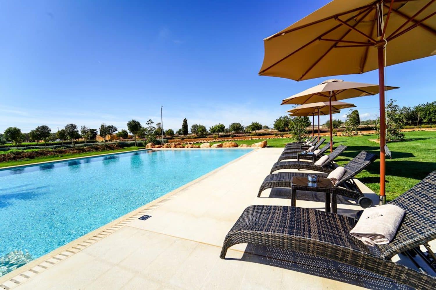 Pool with sun terrace