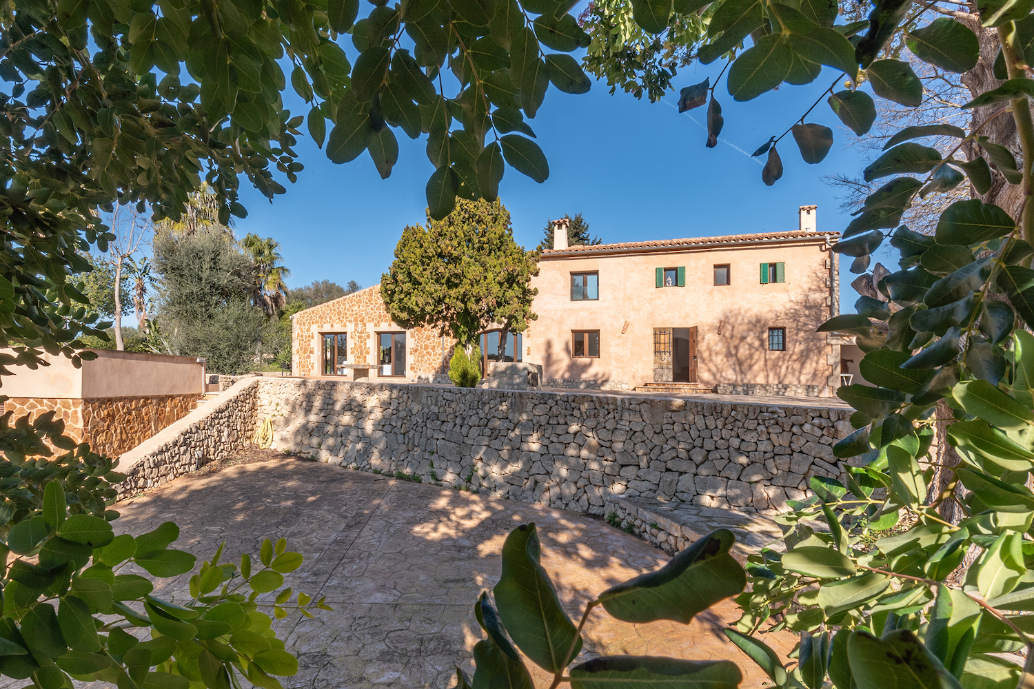 Finca with traditional facade