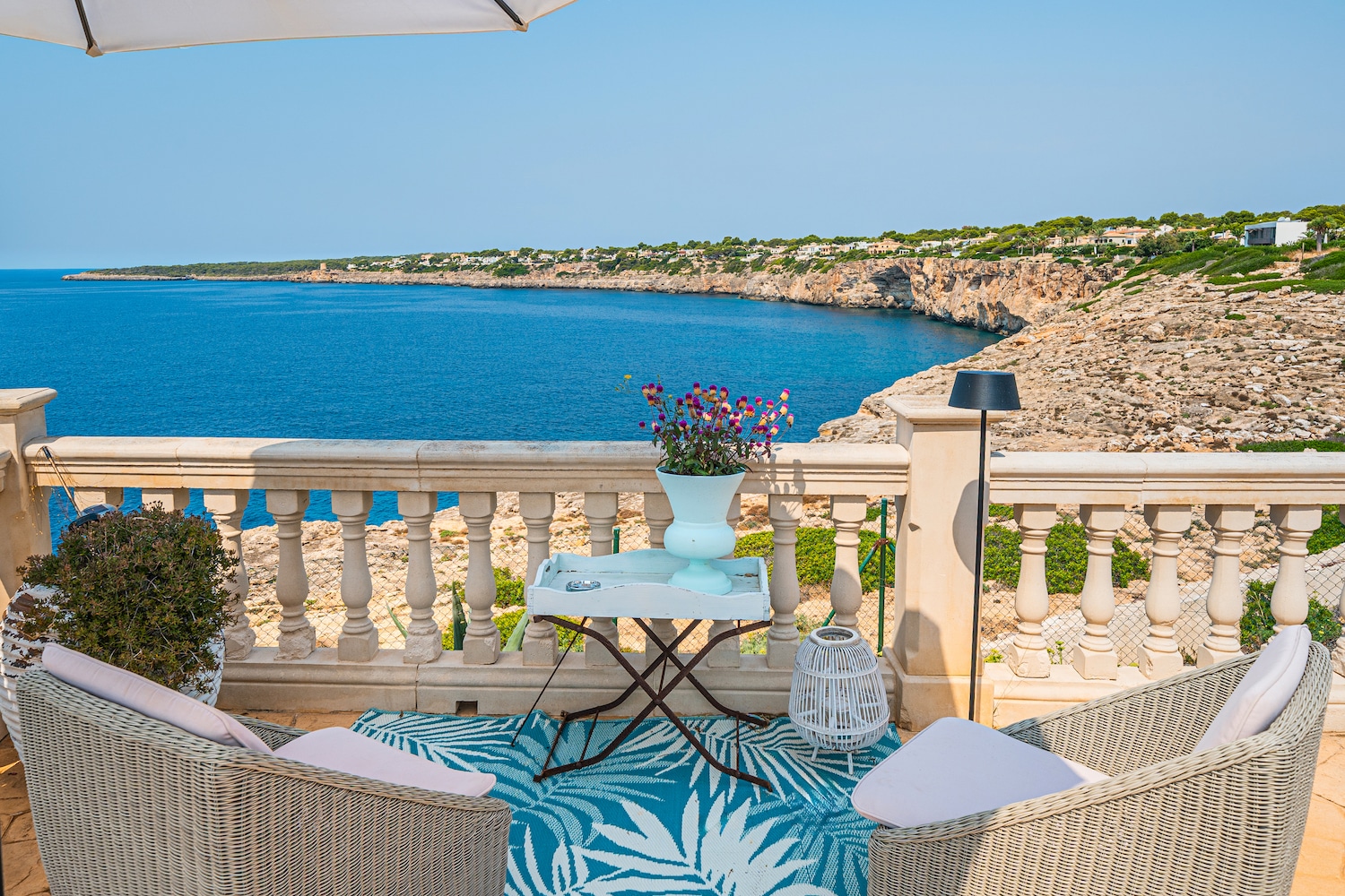 Terrace with inviting seating area