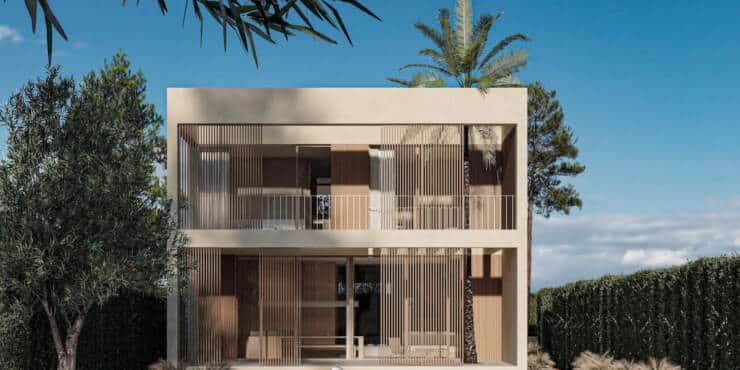 Exclusive newly built villa with pool near the sea in Cala Santanyi