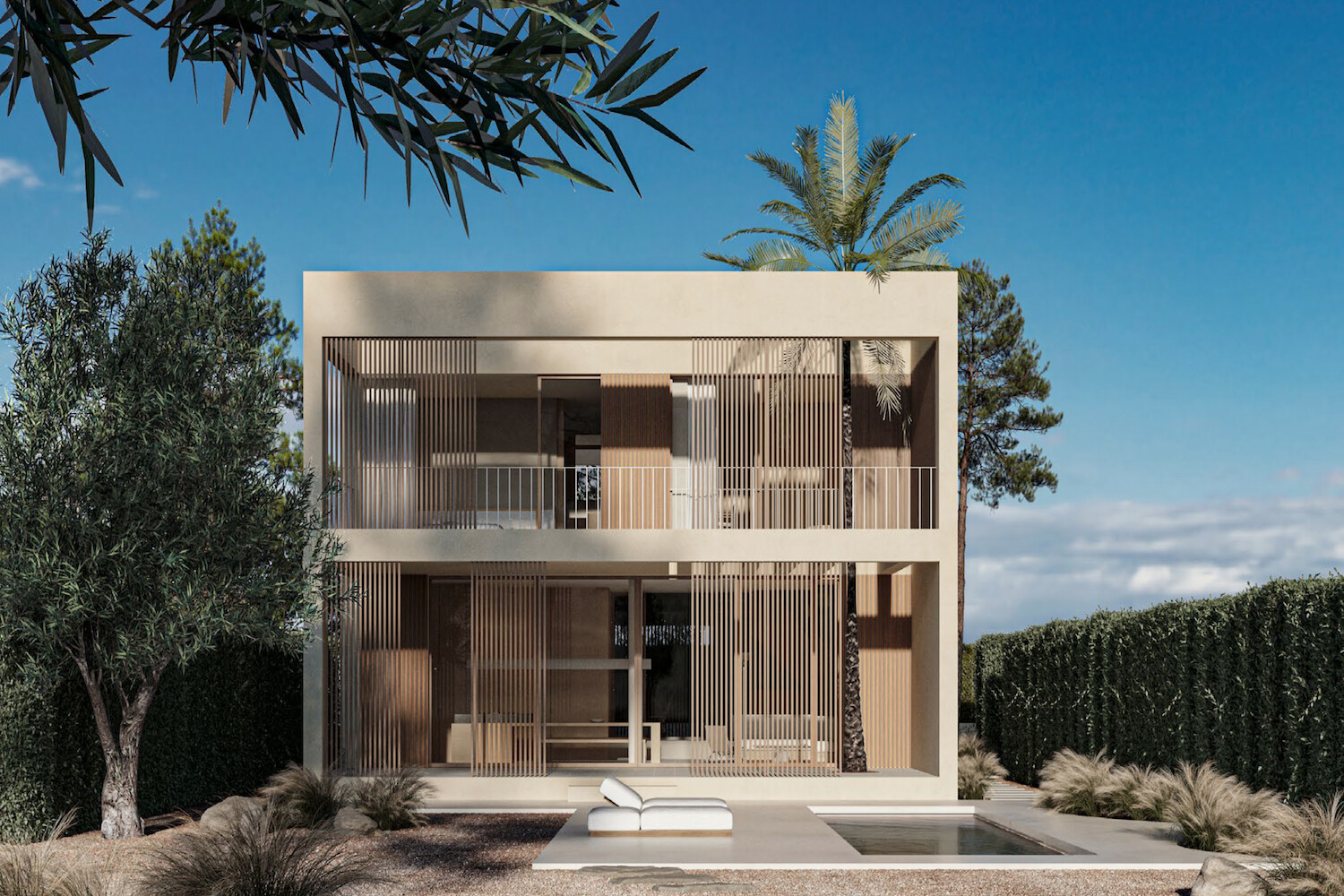 Exclusive newly built villa with pool near the sea