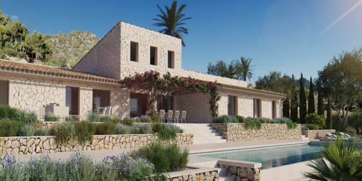 Modern, high-quality new-build finca with spectacular sea views close to the golf course
