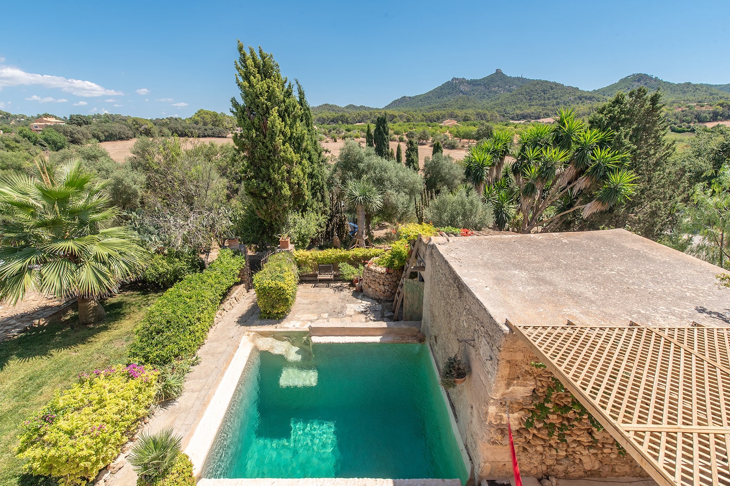 Pool with panoramic views