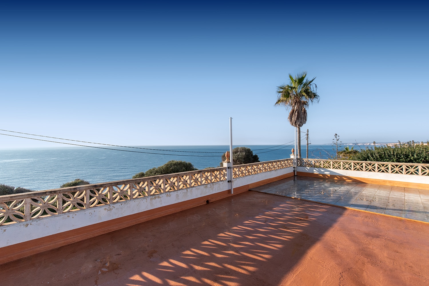 Rooftop terrace with sea view