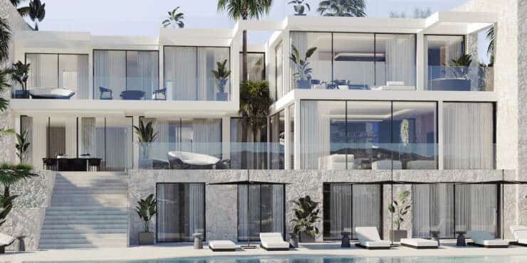 Exclusive new-build project under construction with sea views in a privileged location