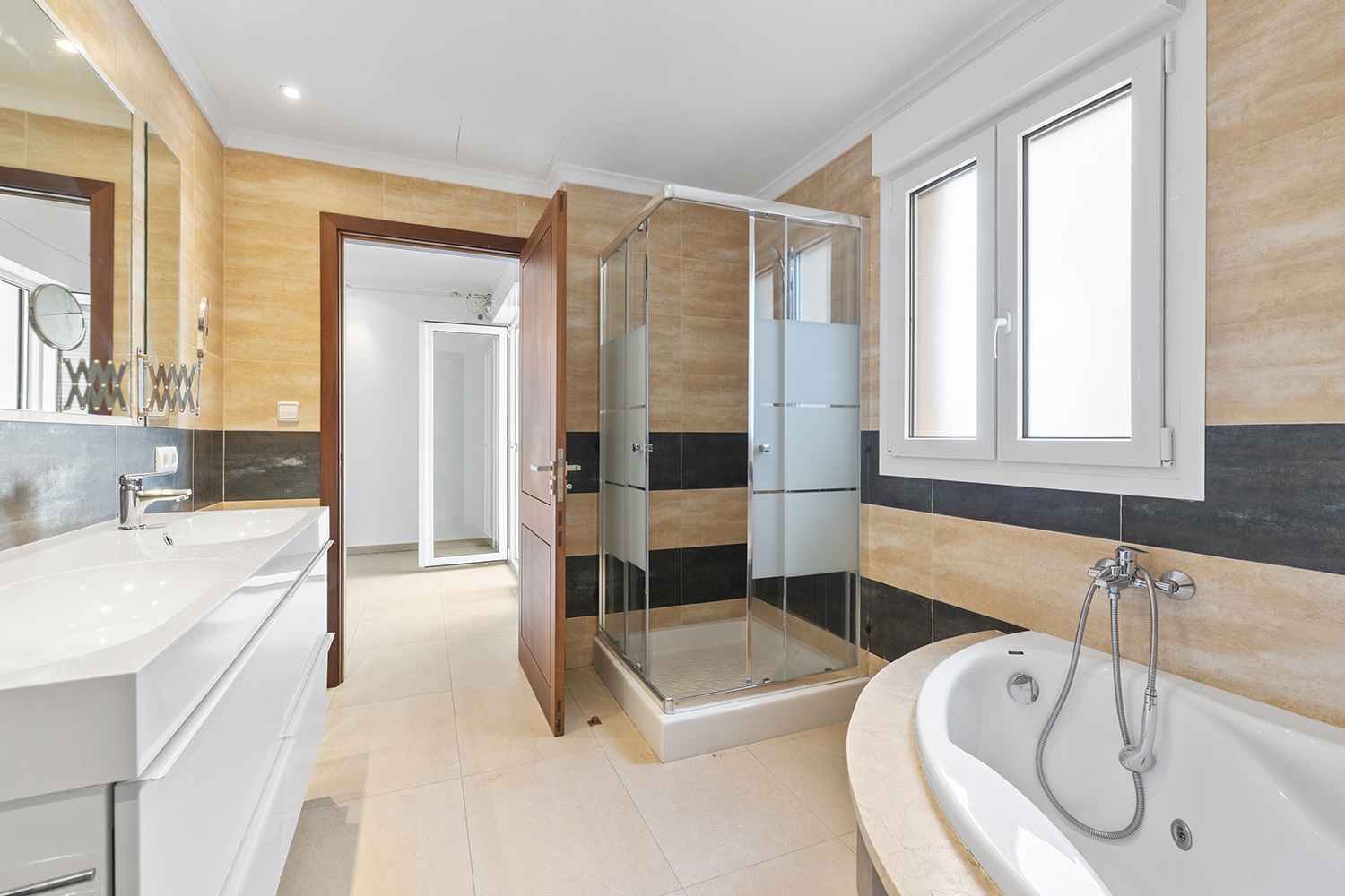 One of two bathrooms