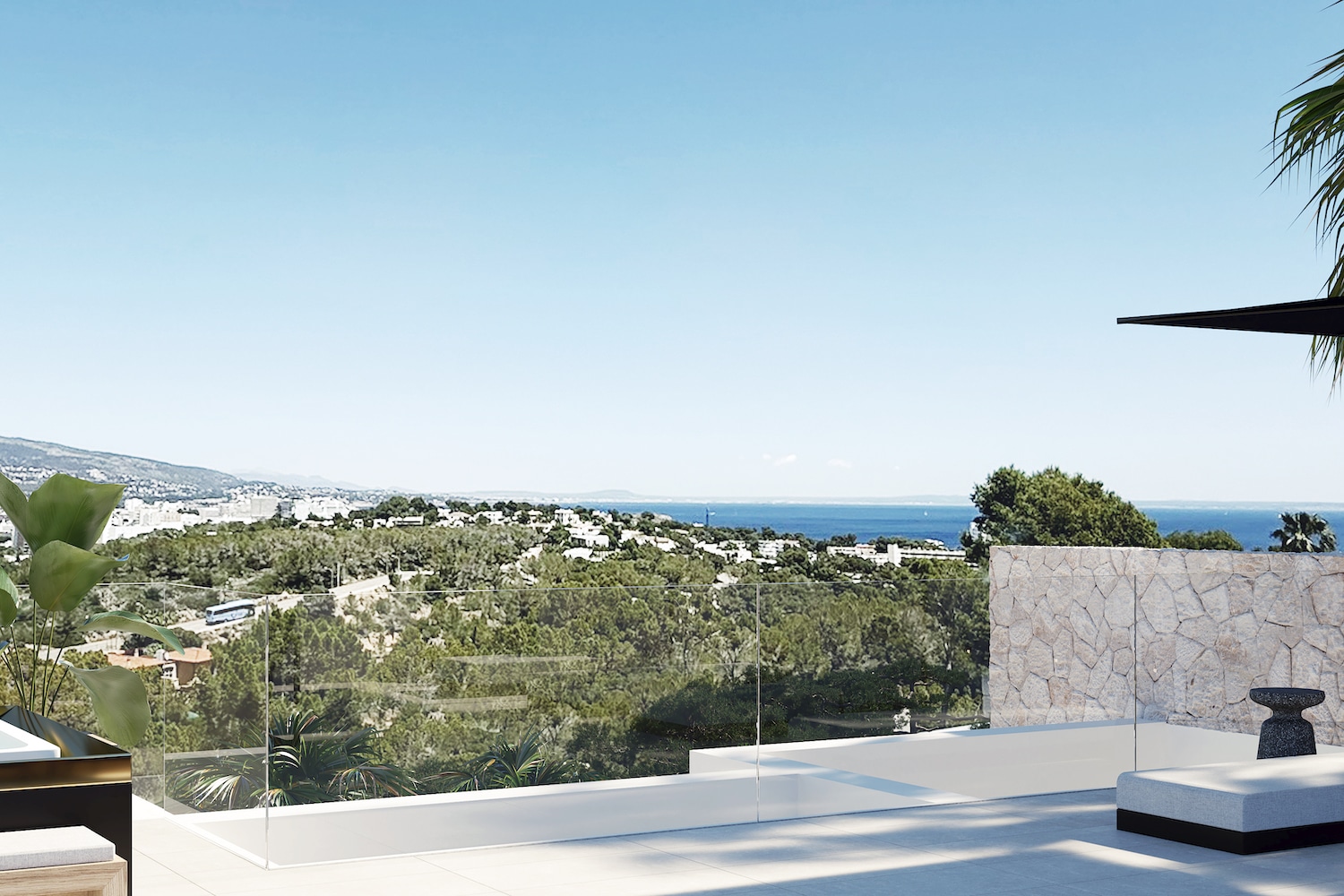 Terrace with sea view