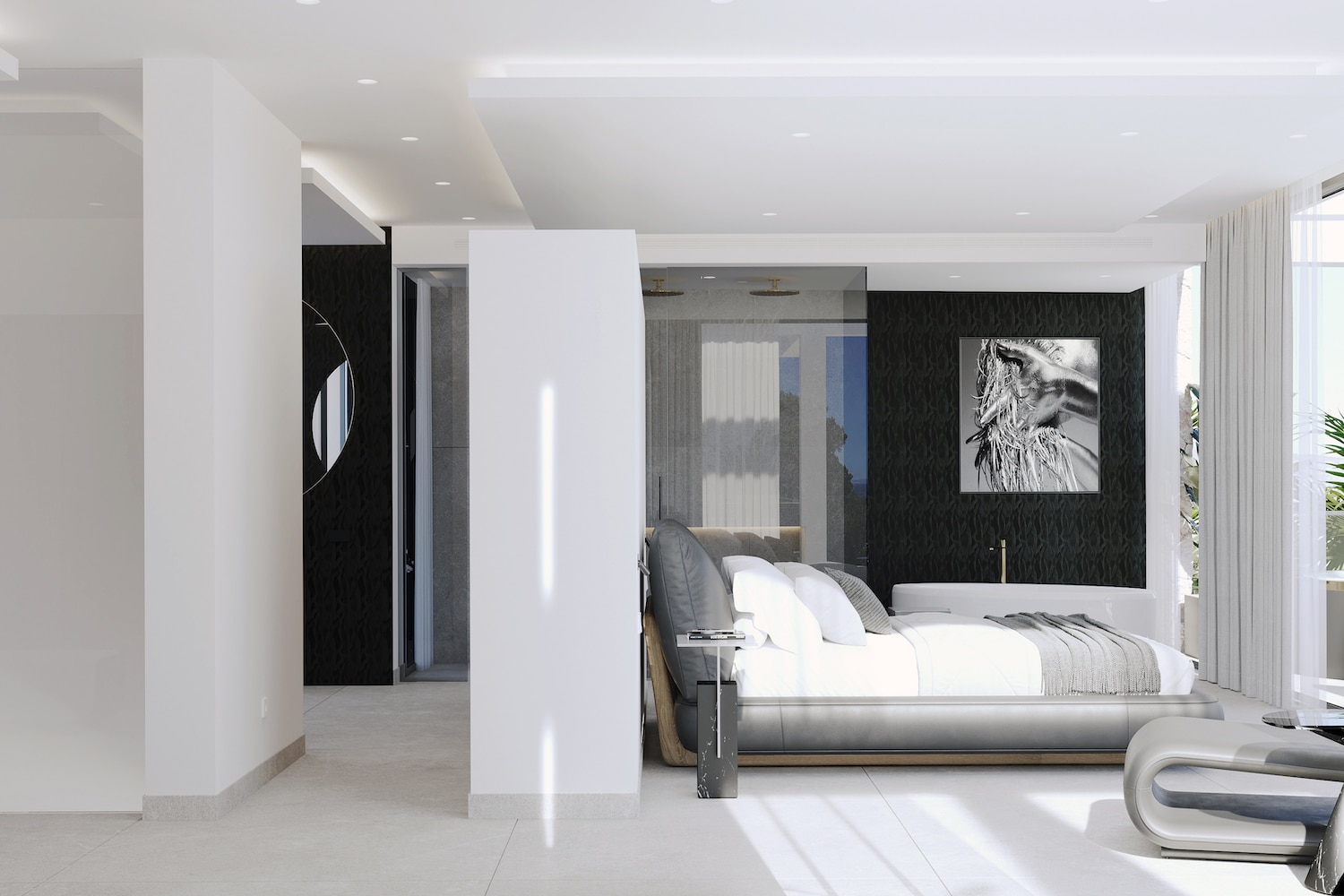 One of 5 bedrooms
