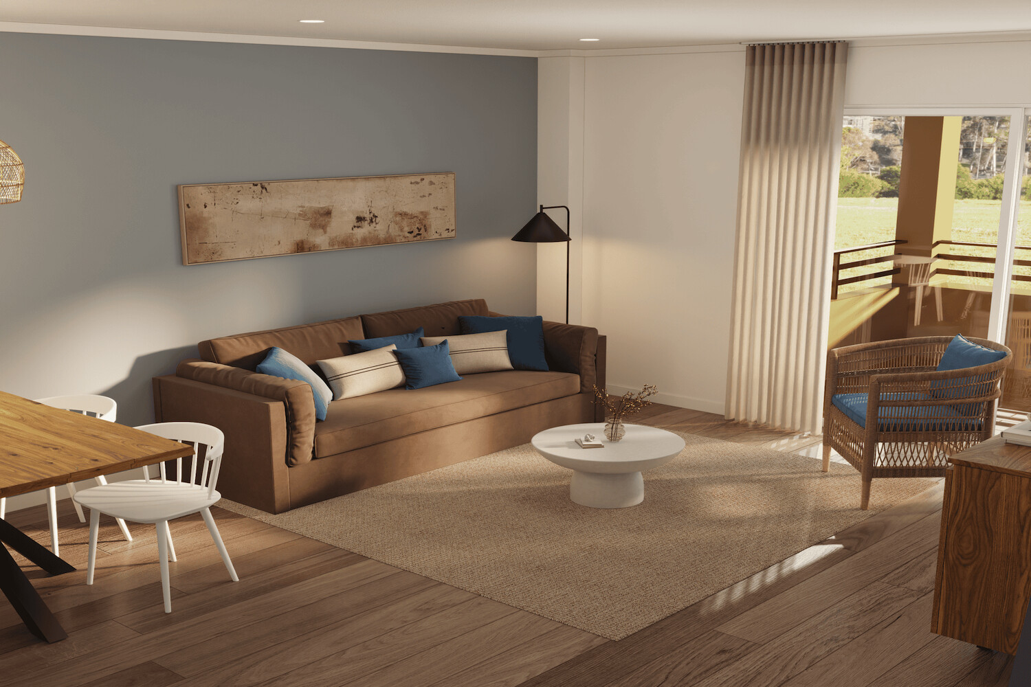 Living area with terrace