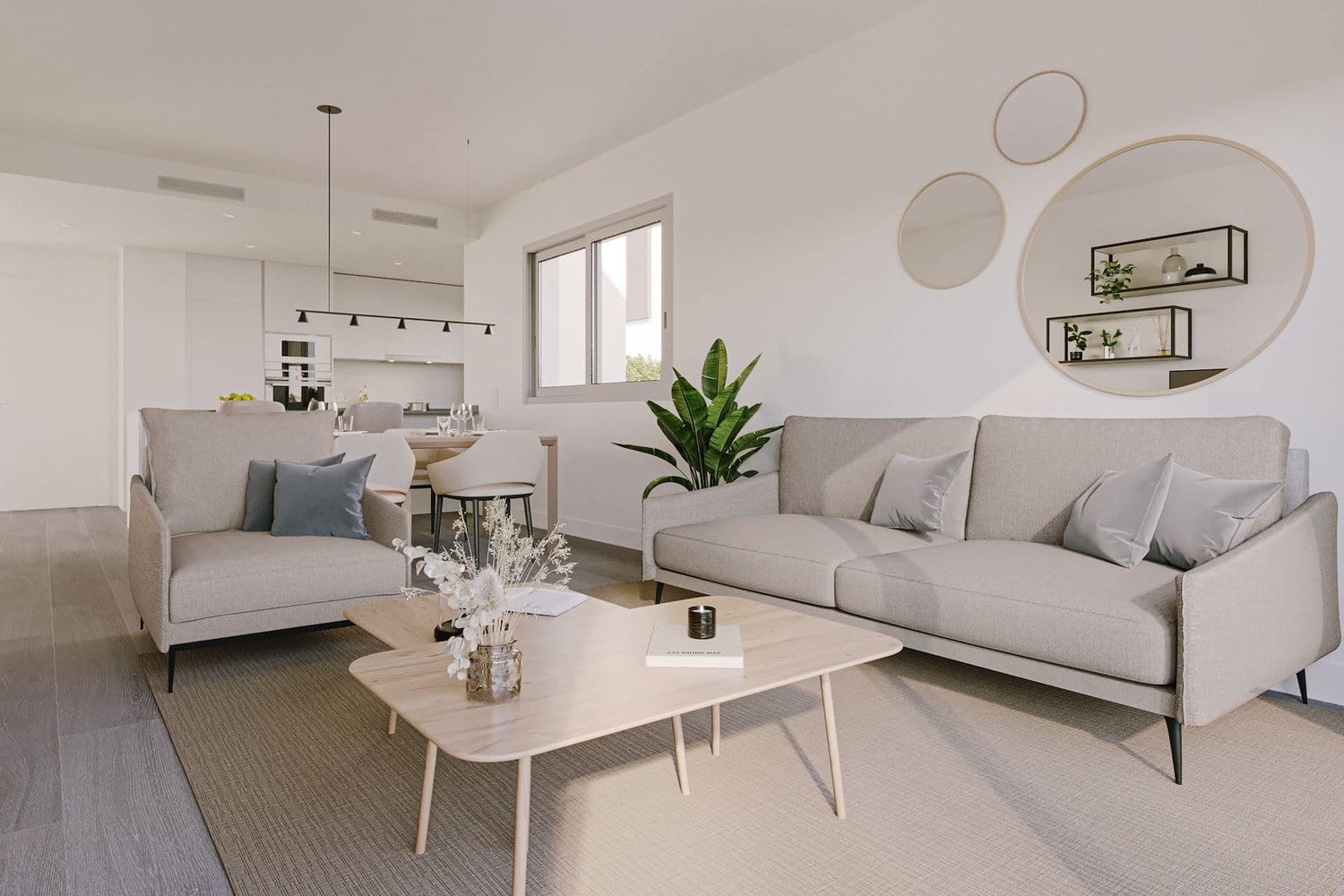 Living and dining area