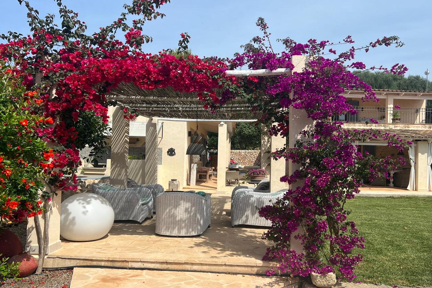 Inviting seating area