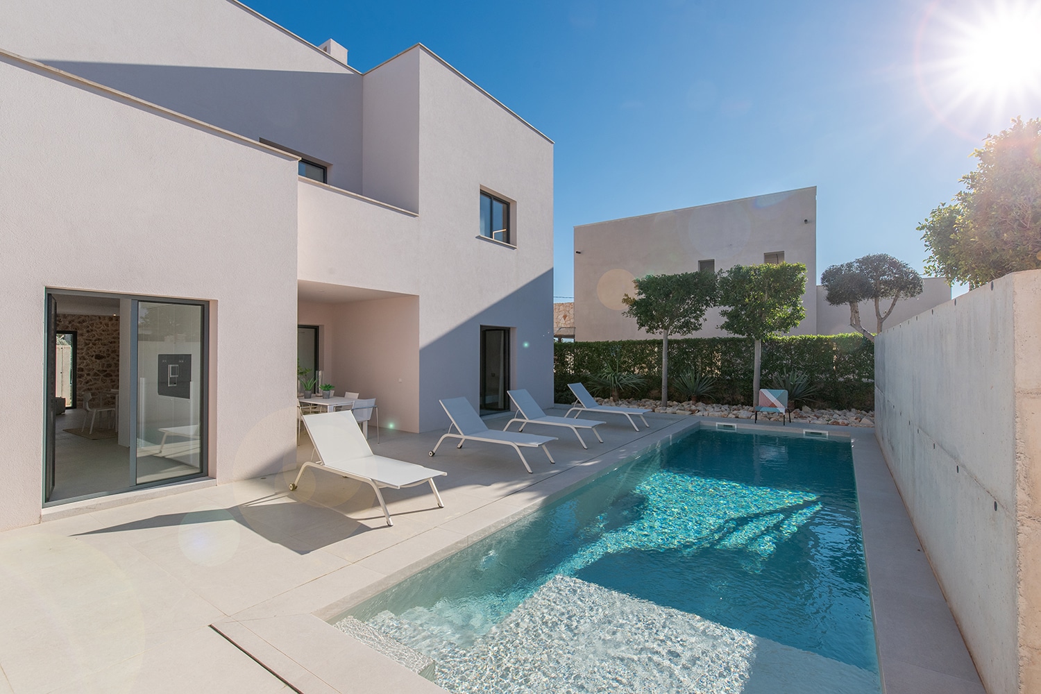 Modern villa with pool