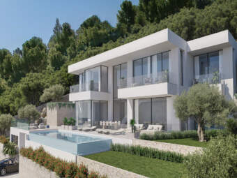 Building plot with approved project and beautiful views