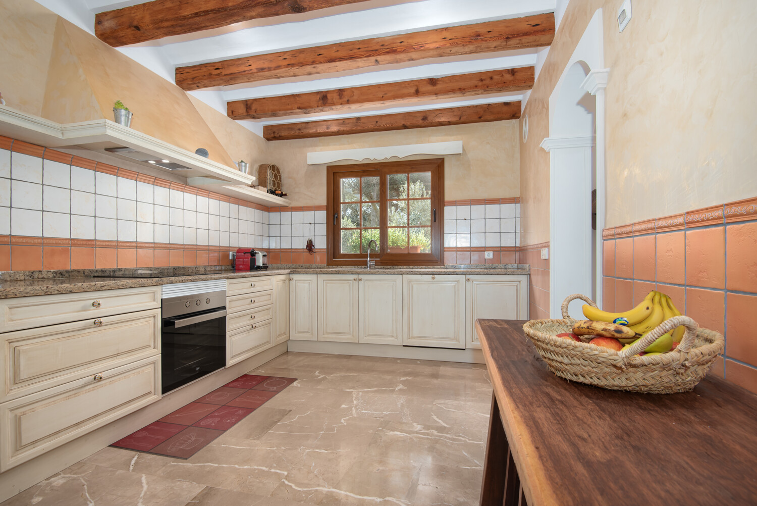 Mediterranean kitchen with rustic charm