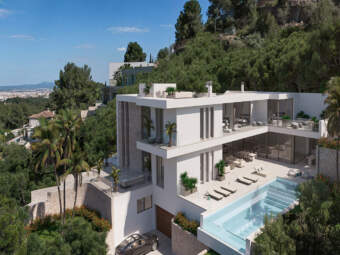 Building plot with approved project and panoramic views