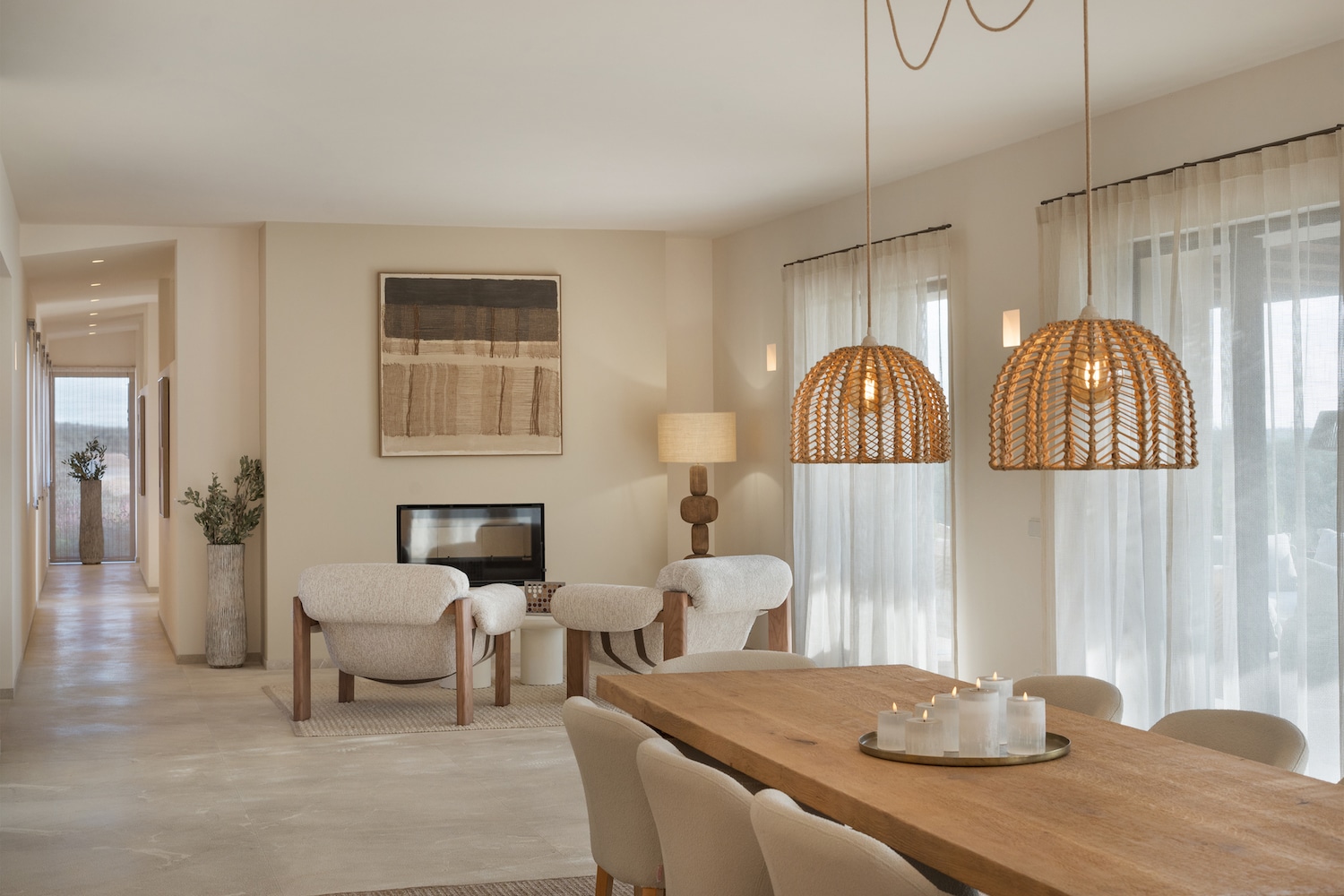 Open dining area
