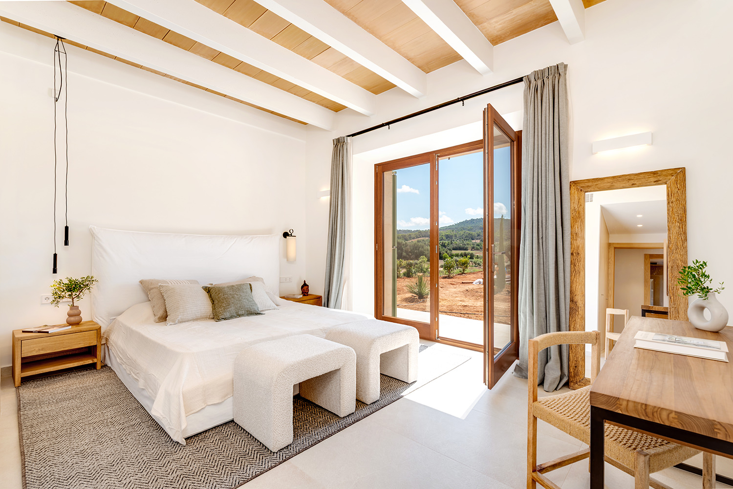 One of 5 bedrooms