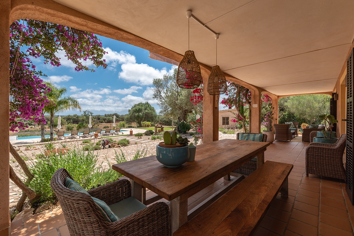 Covered terrace