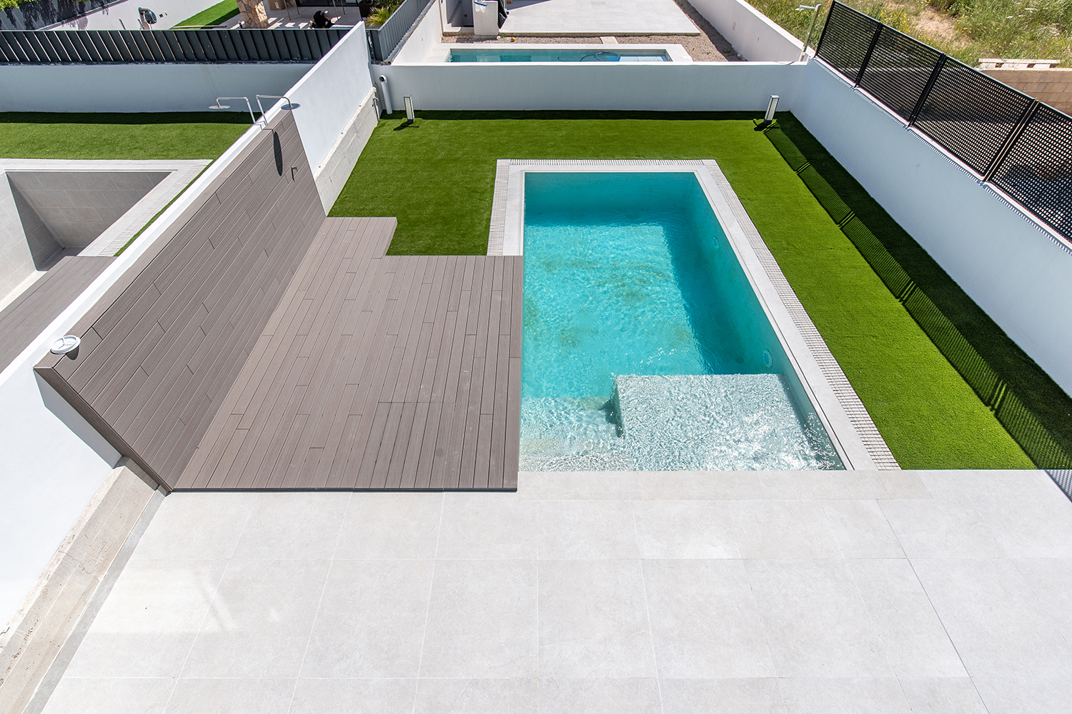 View to the pool