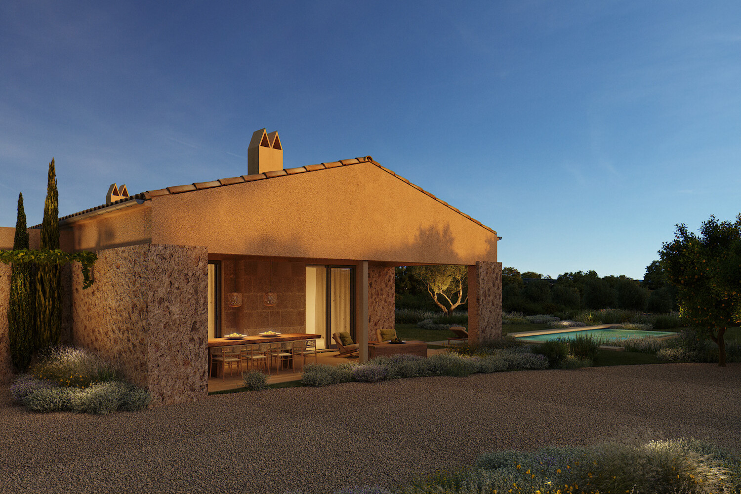 Finca 3 covered terrace